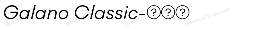 Galano Classic字体转换